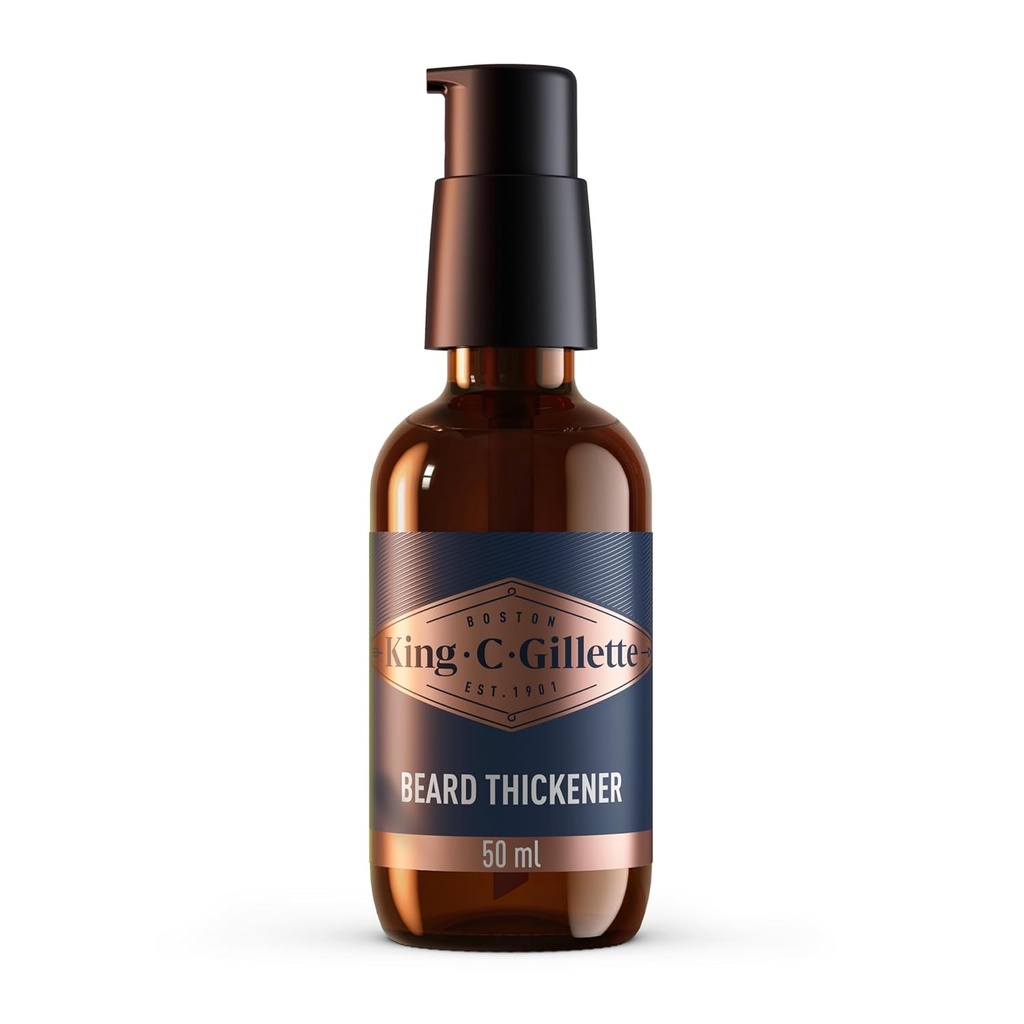 Kong C. Gillette Beard Thickener formulert med vitamin B kompleks og koffein, 1,7oz