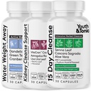 Ungdom & Tonic Complete Multi-Organic Detox Support - 15 dagers Colon Cleanser & Gut Detox, Nyre Cleanse, Vannbalanse og lever helse, 90 piller for kvinner og menn