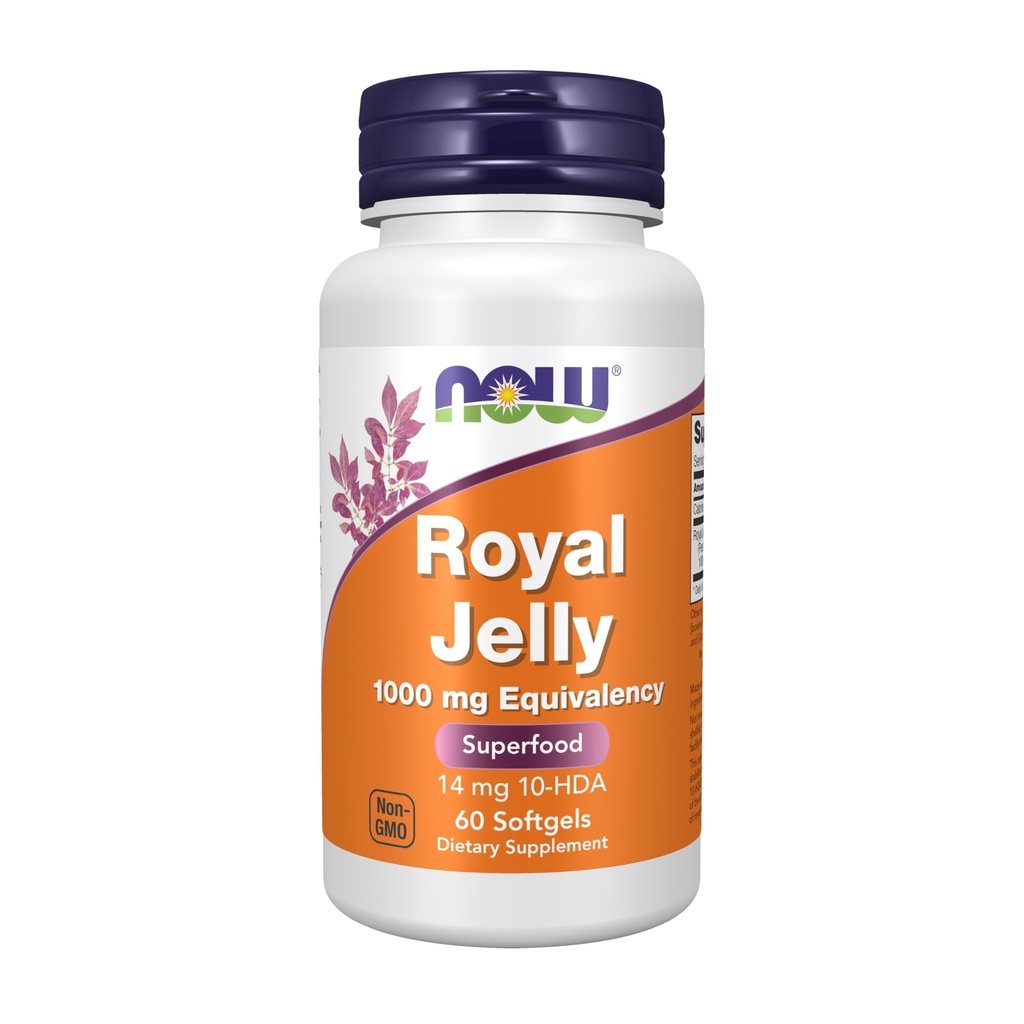 NU Mattilskudd, Royal Jelly 1000 mg med 10-HDA (Hydroxy-D-Decenoic Acid), 60 Softgels