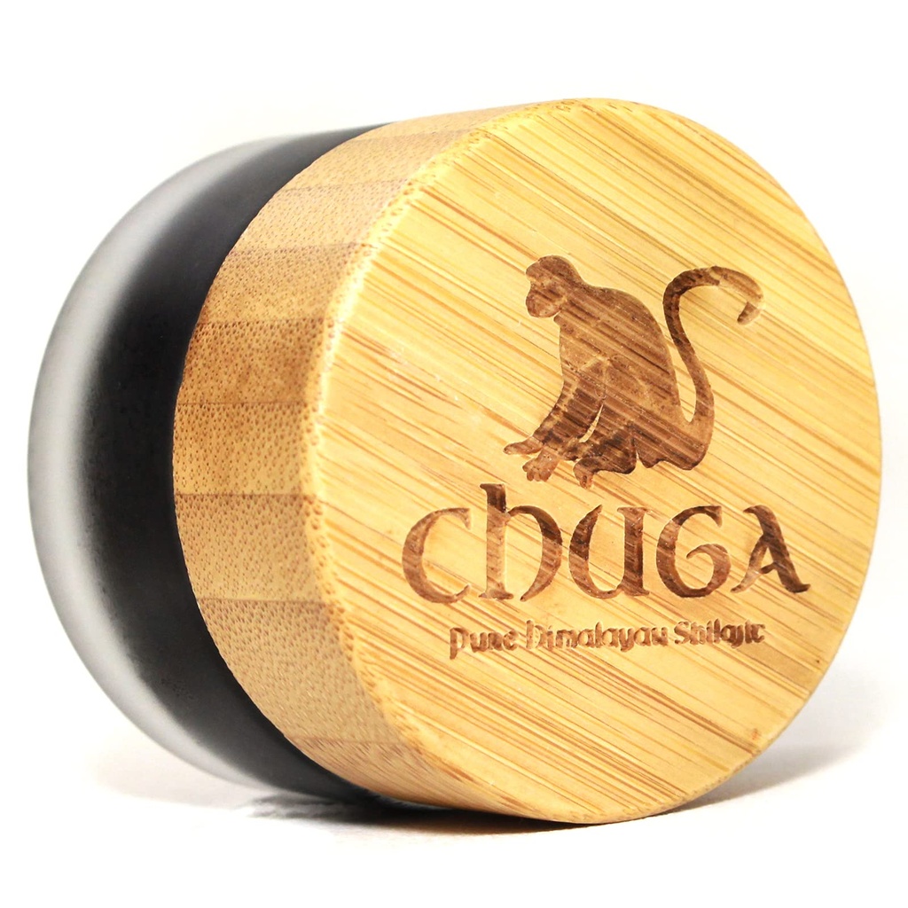 Chuga's ren Himalayan Shilajit for menn og kvinner | Organic Shilajit Harvested 16 000ft | Lab Testet i USA, 74+ Fulvic Acid, Grad A, Immun Booster, Shilajit Resin 20 Grams, 100 Serveringer (pakke av 1)