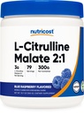 Nutricost L-Citrullin Malate 2:1 (300 gram) (blå bringebær)