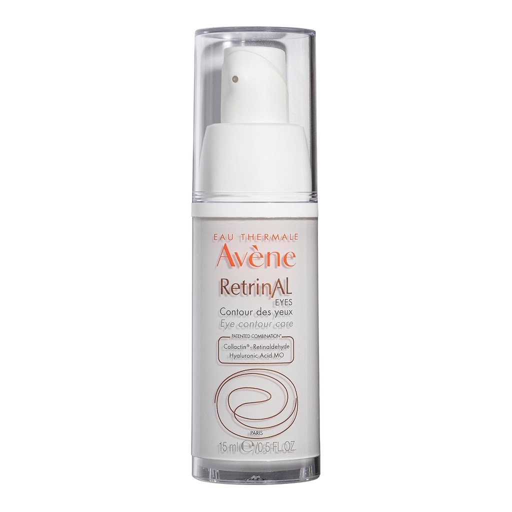 Avène Retinal EYES Advanced 3-In-1 Eye Cream, Retinal øyekrem, drevet av Retinaldehyd & Hyaluronsyre, hjelper glatte rynker, minimerer under øyet puffiness og mørke sirkler, øyekrem anti-aging