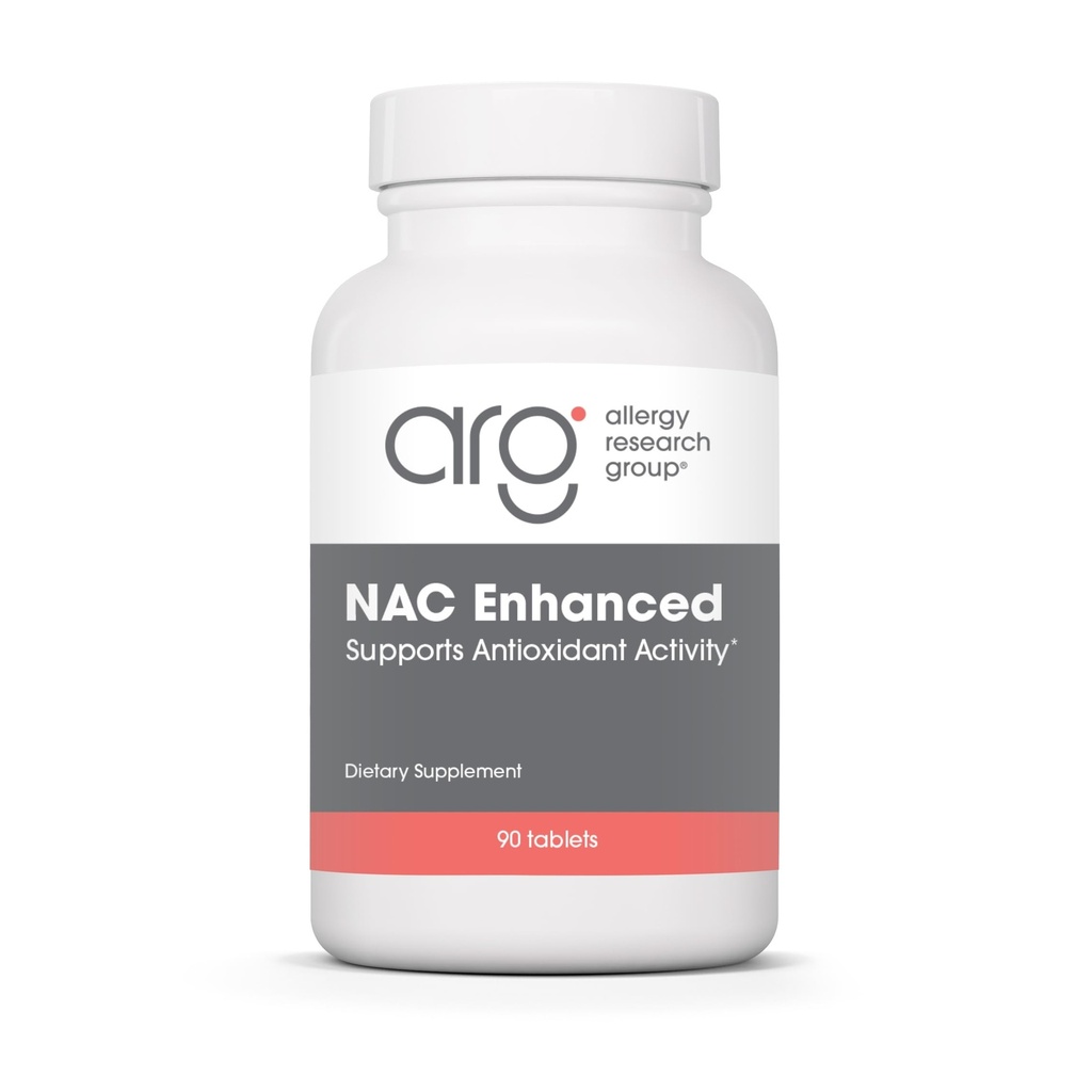 Allergi Forskningsgruppe NAC Forbedret Supplement - N-Acetyl-L-Cysteine, Glutation Precursor, støtter immunfunksjon, Mucus Clearance - 90 greve