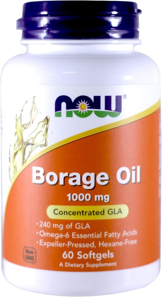 Nå boreolje 1000 mg, 60 Softgels (pakke med 2)