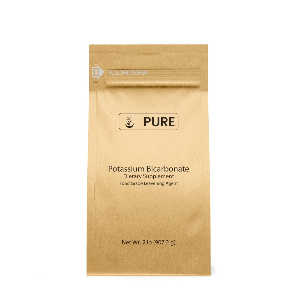 Rene opprinnelige ingredienser Kalium bikarbonat (2 lb) naturlig, mat trygt, elektrolytt, blad