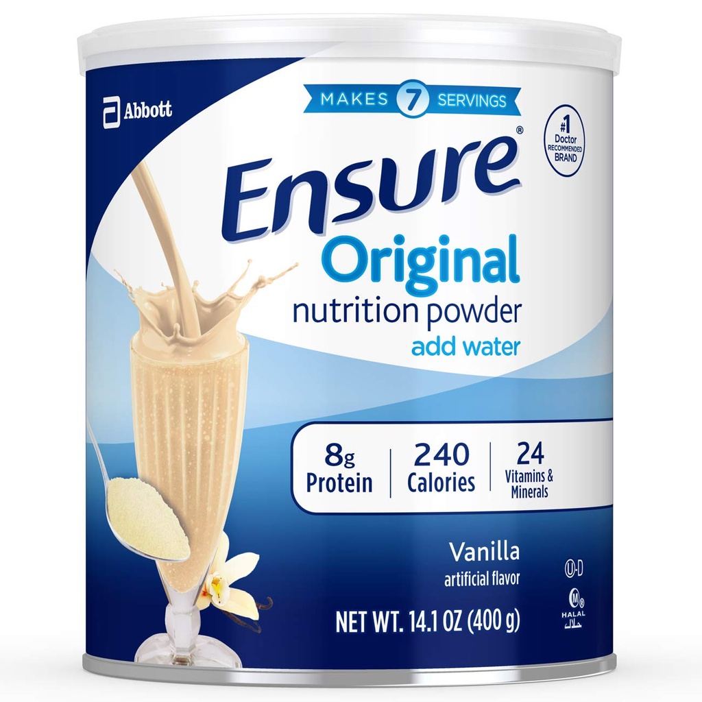 Sikre originalt ernæringspulver, Vanilla 14 ovner (verdipakke med 4)