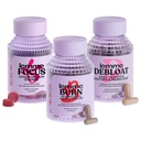 Lemme Burn, Debloat og Focus Bundle Metabolisme & Fettforbrenning + Bloating & Gas Relief Kapsler + Fokus & Hjerne Helse Gummies | Glutenfri, ikke-GMO | 60 Count Capsules & 50 Count Gummies
