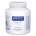 Rene kapsler Niacitol 650 mg | Hypoallergenic No-Flush Niacin å støtte digestion, hormonsyntese og tusjeformasjon | 180 Kapsler