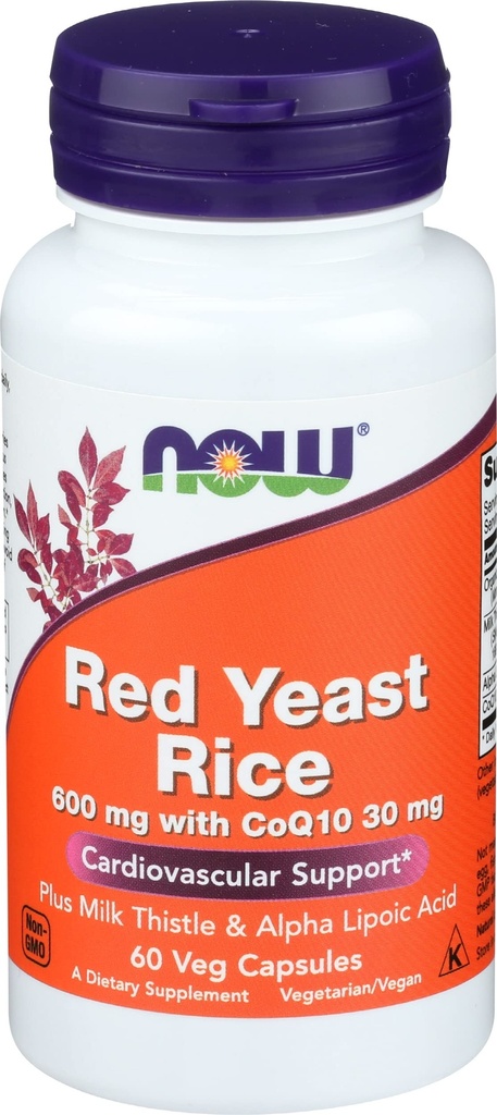 Nå Matvarer Rød Yeast Rice600 Wcoq10 60v, 60 CT