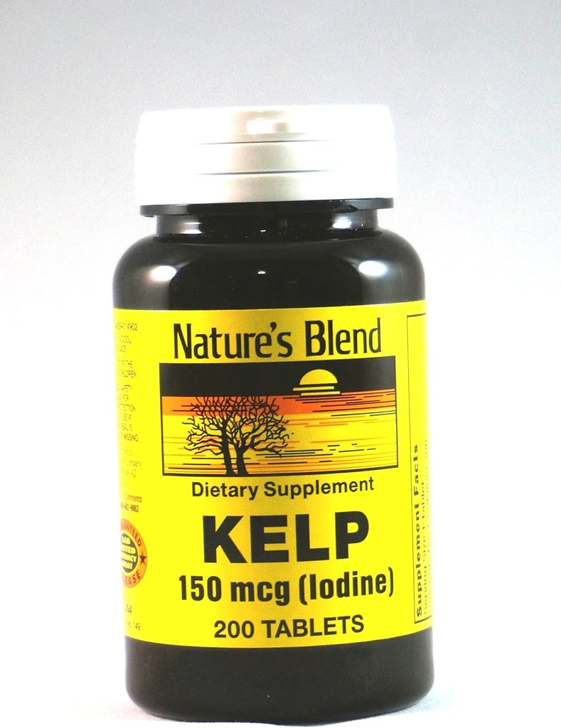 Naturens blanding Kelp 150mcg (Iodin), 200-fanen, (pakke med 2)