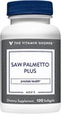 Vitamin Shope Saw Palmetto Plus - Kosttilskudd for prostata helse - 160 mg så Palmetto ekstrakt med utmerket kilde til sink, vitamin E og B6 (100 Softgels)