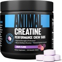 Animal Omega 3 & 6 Supplement med kreatin Chews Tabletter Forbedret med AstraGin 30 dagers pakke