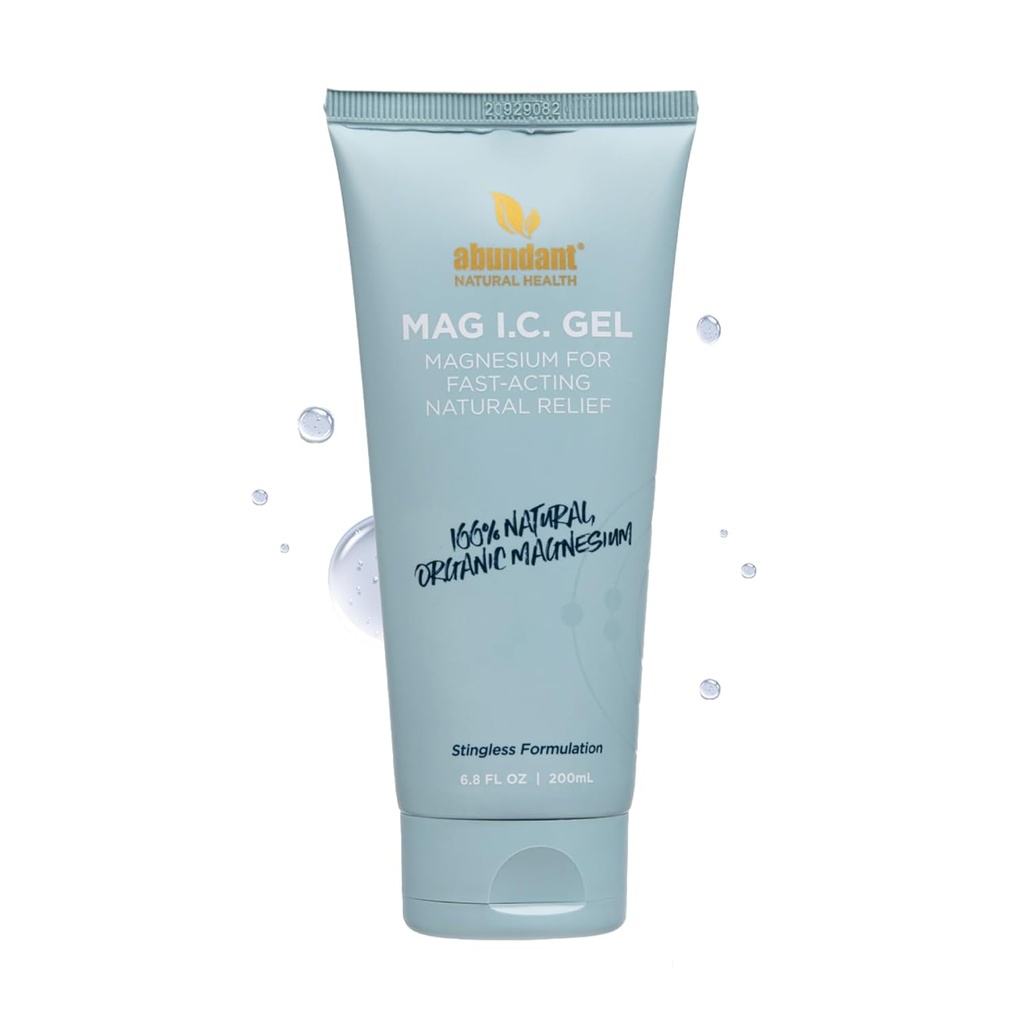 MAG I.C. Magnesium Gel med kukumber stemceller - Rask muskel lindring, Sot, Stingless, Sikker for sensitive hud, Fragrance-fri, 200ml