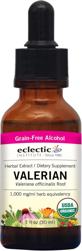 Eklektisk institutt Valerian (officinalis) O, Pink, 1 Fluid Ounce