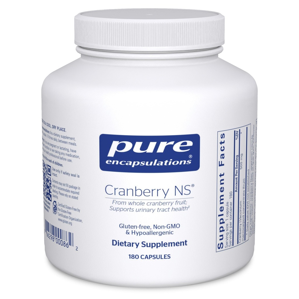 Ren innkapslinger Cranberry NS ® Hypoallergenic Supplement for å støtte Urin Tract Health