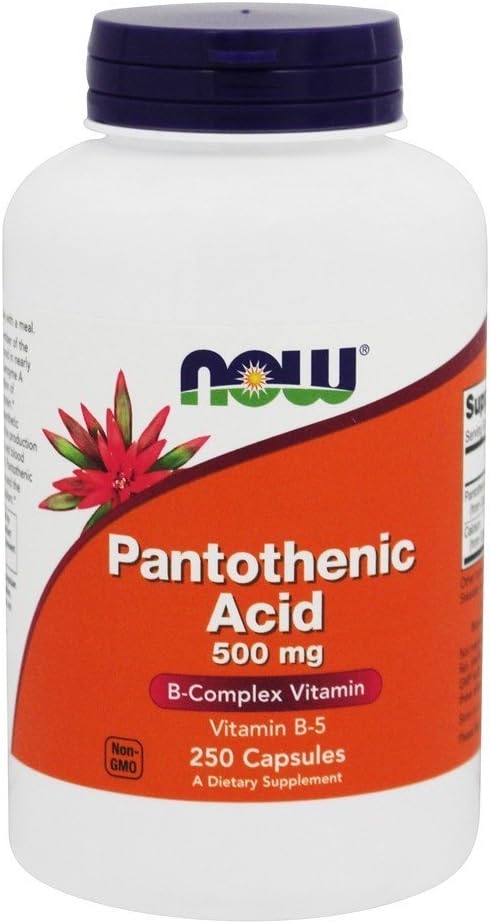 Nå Mat Pantotensyre, 250 caps / 500 mg (pakke på 2)