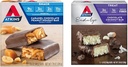 Atkins Caramel sjokolade Peanut Nougat Snack Bar, 5 greve og sjokolade Coconut Bar, 5 greve Bundle