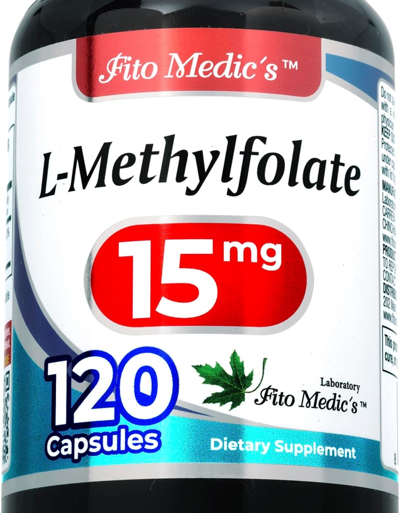 FITO-IC'S Lab  methyl metylfolat |120 kapsler | folat Supplement | Metylfolat | metylfolat Supplement |Ultra høy absorpsjon.