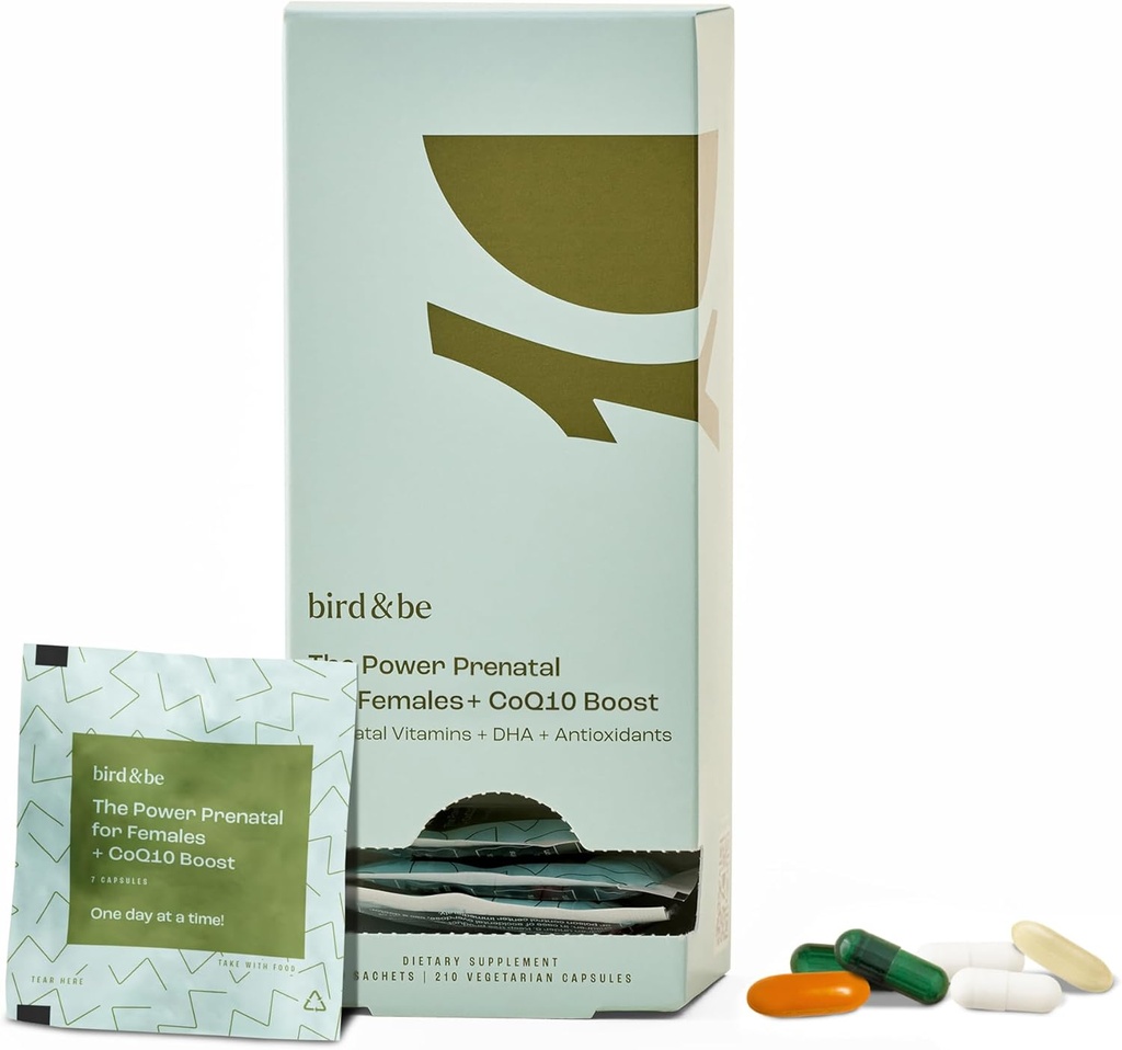fugl & være Power Prenatal for kvinner med Coq10 Boost