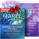 MAREE Eye Gels & Acne Сlearing enheter Bundle - Under Øye Gels for Puffy Eyes og Mørke Sirkler, Hydrokolloid Acne Terapi enhet - Marine kollagen & Hyaluronsyre, Grønn Algae Ekstrakt & Te Tree Olje