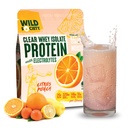 WILD SOCIETY - Clear Whey Protein + Electrolytes - Forfriskende Whey Protein Isolate pulver - 20g Protein, 0 tilsatt sukker, GMO-fri, naturlige flavors & farger - Citrus Punch, 16 oz