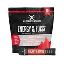 Wilderness Athlete - Energi & Fokus  enhver energiforsterker for kvinner og menn - Energidrikk Blande med naturlig kaffe - lavkarber, null sukkerenergidrikk pulver - 30 servere energidrikk pakker (Wild Berry)