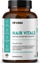 Hår Vitals DHT Blocker med Biotin Tabletter med Beta-Sitosterol & Stinging Nettle Root Extract ® Hårvitaminer for menn og kvinner - 60 Tabletter