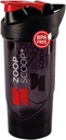 Protein Shaker Flaske - Svart | Bærbar protein pulver Shaker Cup med Strainer & Leakproof Lid | 700ml (25oz) - Enkel ren - BPA Gratis