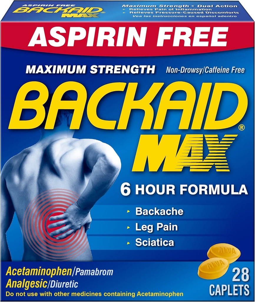 Baksiden Max Caplets, 28 greve (Pack of 4)