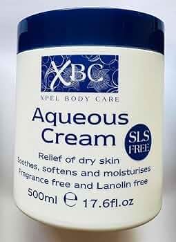 XBC akuous krem emollient 500ml stor tub relief for tørr hud