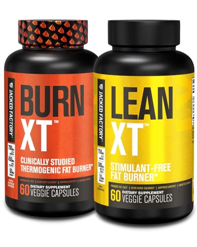 Jacked Factory Burn XT termogene fettforbrenner & Lean XT kaffe gratis vekttap Supplement