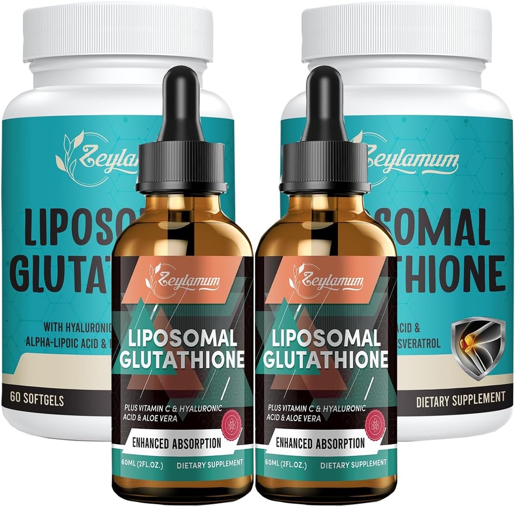 Liposomal Glutathione 2 Pack & Liposomal Glutathione væske 2 Pack