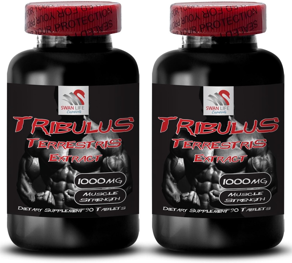 Naturlig Stamina Boost - TRIBULUS TERRESTRIS Extract - Styrke og aktivitetsstøtte, Energioptimering Formula, Plantebasert kraft, Kroppsytelsesblanding, Aktiv gjenoppretting, Energiflyt 2Bot 180Tabs