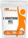 BulkSupplements.com L-Ornithine HCl pulver - Ornithine Supplement, Aminosyrer Supplement - Glutenfri, 1g per servering, 100g (3,5 oz) (Pack of 1)