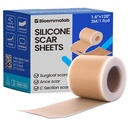 Silikon Scar Sheets Surgical Tape (1,6 \"x120\" Roll) Ansiktslapper Acne behandling C Seksjon Strips, hudfølsom medisinsk klasse healing Scar Bandages Pads for Keloid, Stretch og Tummy Tuck Recovery