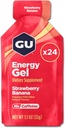 GU Energi Original Sport Ernæring Energi Gel, Jordbær Banan, 24 Count Box
