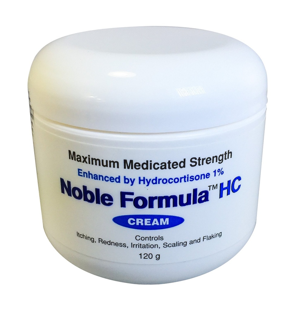 Noble formel 1% Hydrokortison krem med 0,25% Pyrithione Zink (Znp), 4 oz