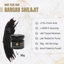 Himalayan Shilajit Resin For Kvinner 100% ren, Gull Grade & Lab testet | Boosts Energi, Immunitet & Vitalitet med Fulvic Acid & 85+ Mineraler 30g Premium Wellness