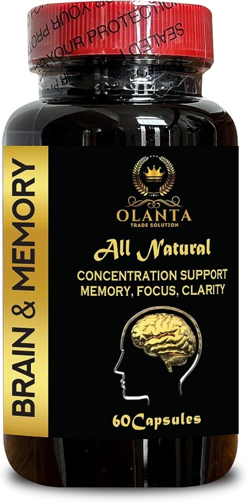 Mind Matrix PRO Formula - Kognitiv støtte, energistøtte, klarhet, hjernesupplement for menn og kvinner, med Ginkgo Biloba - 1 flaske 60 kapsler