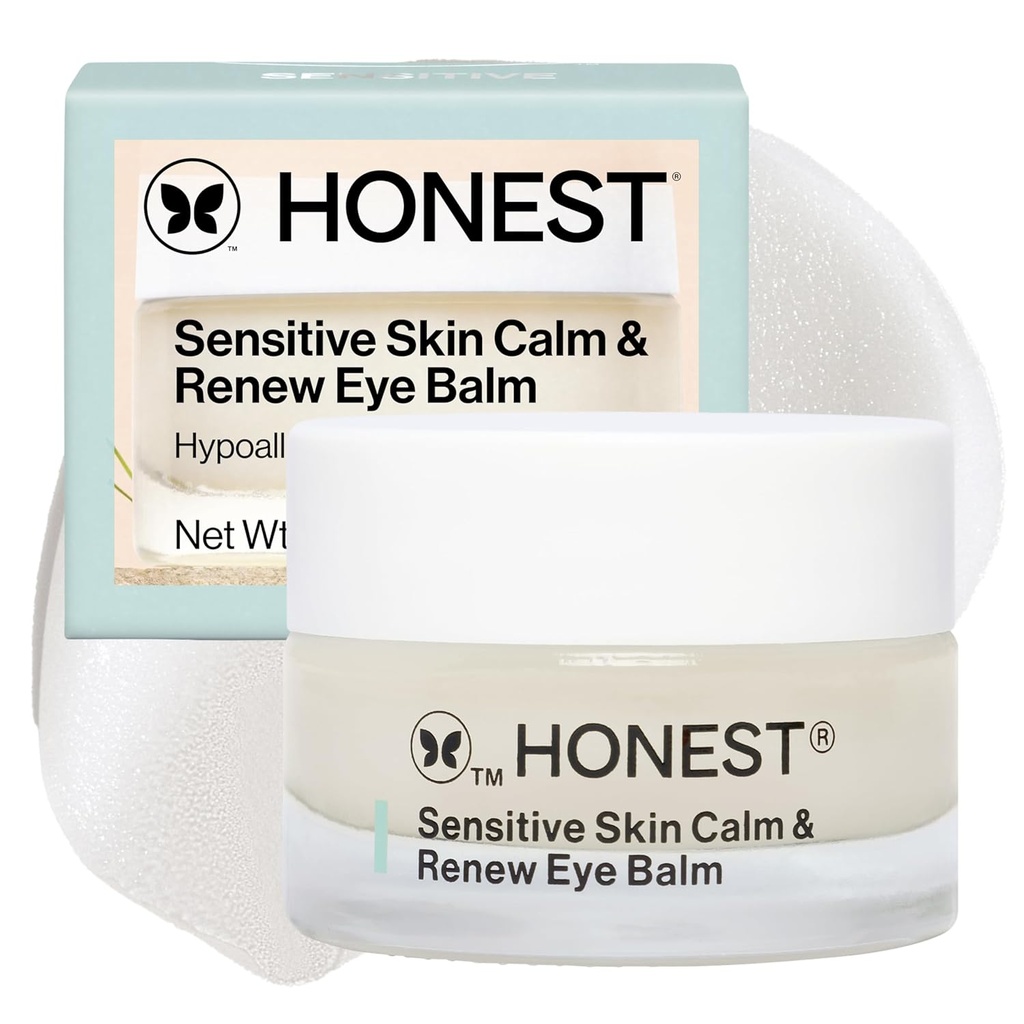 Ærlig Skjønnhet sensitive hud ro + Renew Eye Balm | Moisturizing + Firming | Hypoallergenic, Fragrance Free, Vegansk | 0,5 oz