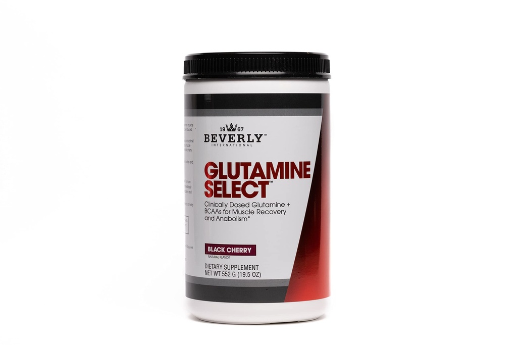 Beverly International Glutamine Select, 60 Serveringer. Klinisk dosert L-glutamin og aminosyreformula for lean muskel og gjenoppretting. Sukkerfri pulver. BCAA.
