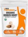 BulkSupplements.com Organic Kudzu Root Extract pulver - Kudzu Root Supplement, Herbal Supplement - Glutenfri, 1,2g per servering, 100g (3,5 oz) (Pack of 1)