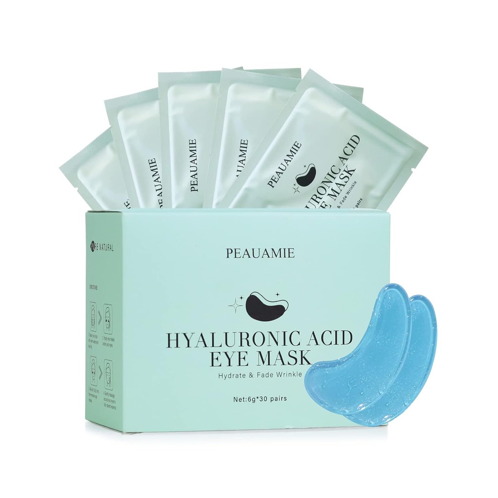 Under Øyelapper Hyaluronsyre Eye Maske for mørke sirkler og Puffiness Wrinkle Øyeposer 30 Par