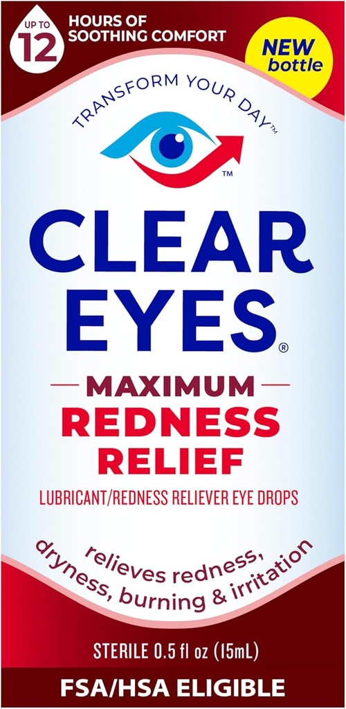 Klare øyne | Maksimal rødhet relief øye | 0.5 FL OZ