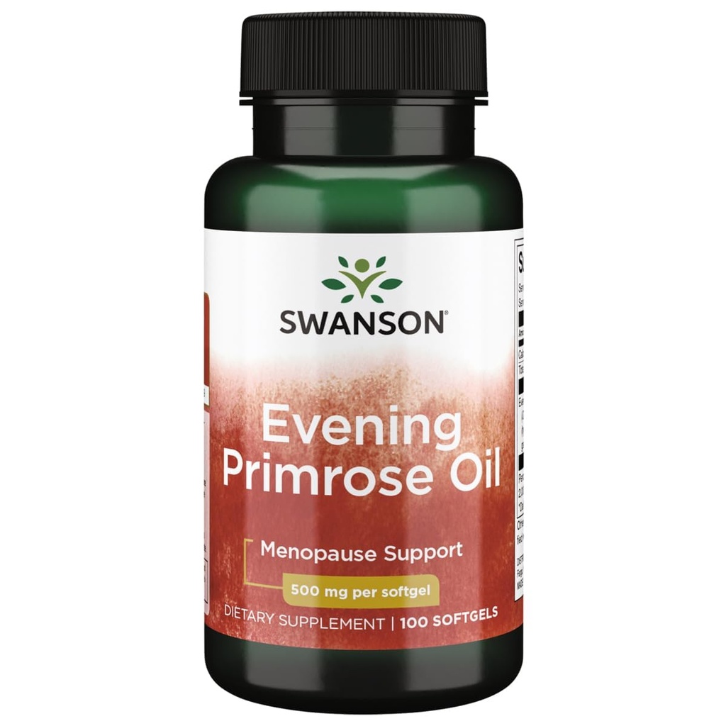 Swanson Aften Primrose Olje (Omegatru) 500 Milligram 100 Sgels