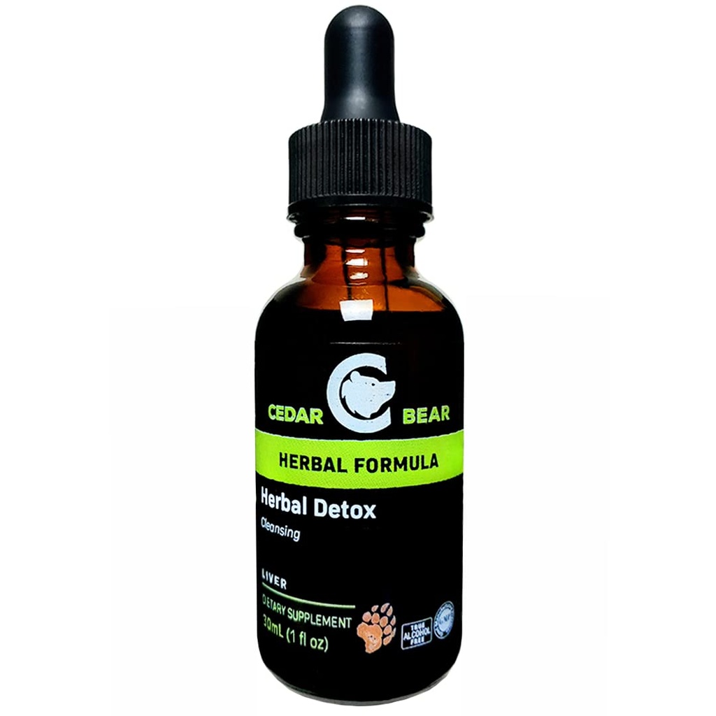 Cedar Bear - Herbal Detox et flytende herbal Supplement Det er en dyp detox rensing som hjelper fjerne organer og stoffer av miljøtoksiner 1 Fl Oz