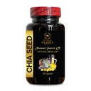 CHIA Seed Supplement - høy fiber og protein med Omega-3 Supplement, chia Seed Vitamin, vegansk chia Seed Oil, chia Seed Oil softgels - 1 flaske