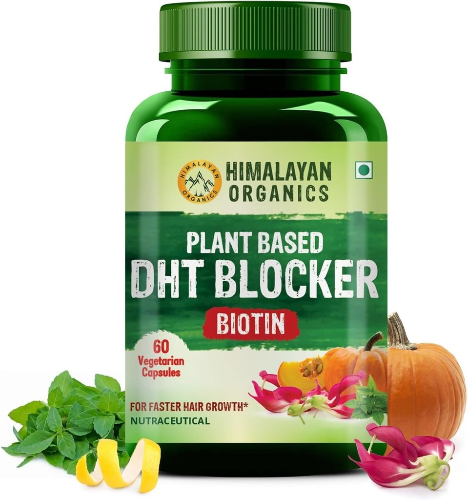 Generisk plantebasert DHT Blocker med godhet av Nettle Leaves | for menn og kvinner - 60 Veg Kapsler
