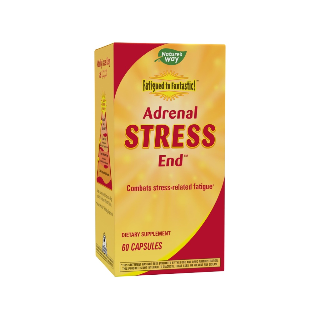 Naturens måte utmattet til fantastisk! Adrenal Stress End, Stress-relatert tretthet støtte*, 60 greve