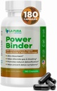LaPura Power Binder Blend – Detox & Cleanse med Aktivert Charcoal, Organic Chlorella pulver & Slippery Elm ekstrakt – Hjelper alleviate Gas & Bloating – Fremmer naturlig avgift - 180 Kapsler
